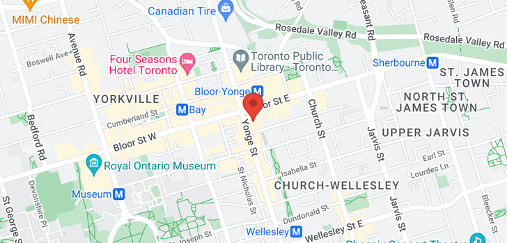 map of #415 -1 BLOOR ST EAST ST